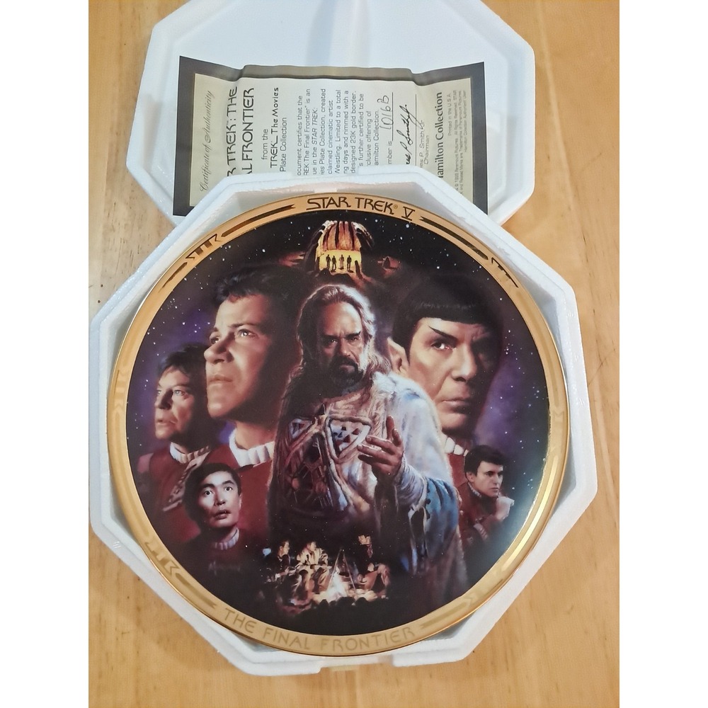 STAR TREK The Final Frontier The Movies Collection  Hamilton Collection COA 23K